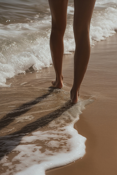 Hypnotische Abnehmspritze: Abnehmen durch Hypnose Abnehmen durch Hypnose: Frau am Meer